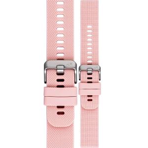 MORELLATO Byte Smartwatch Strap 18mm Pink Rubber Silver Hardware A01X5654187087SB18 - 59254