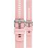 MORELLATO Byte Smartwatch Strap 18mm Pink Rubber Silver Hardware A01X5654187087SB18 - 0