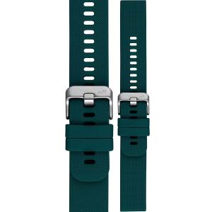 MORELLATO Byte Smartwatch Strap 18mm Aqua Blue Rubber Silver Hardware A01X5654187264SB18 - 59230