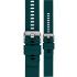 MORELLATO Byte Smartwatch Strap 18mm Aqua Blue Rubber Silver Hardware A01X5654187264SB18 - 0