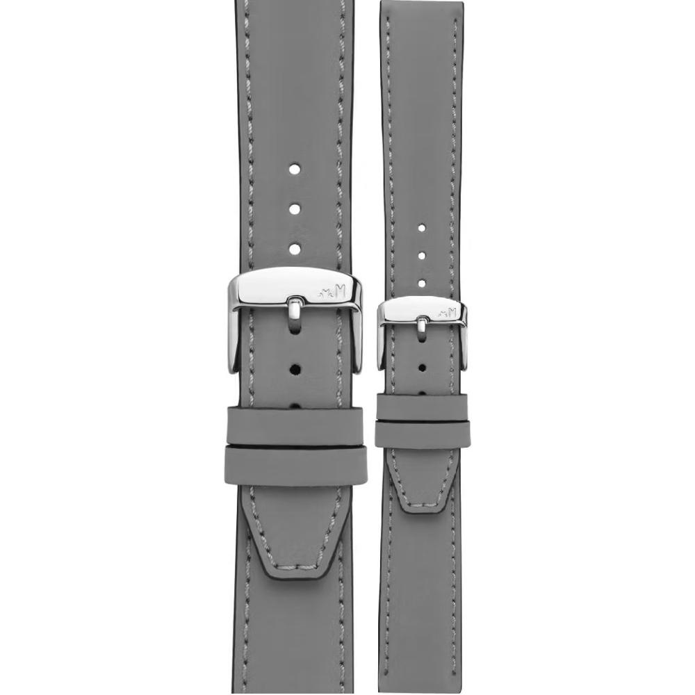 MORELLATO Square Watch Strap 20-18mm Grey Leather A01X5672D73093CR20