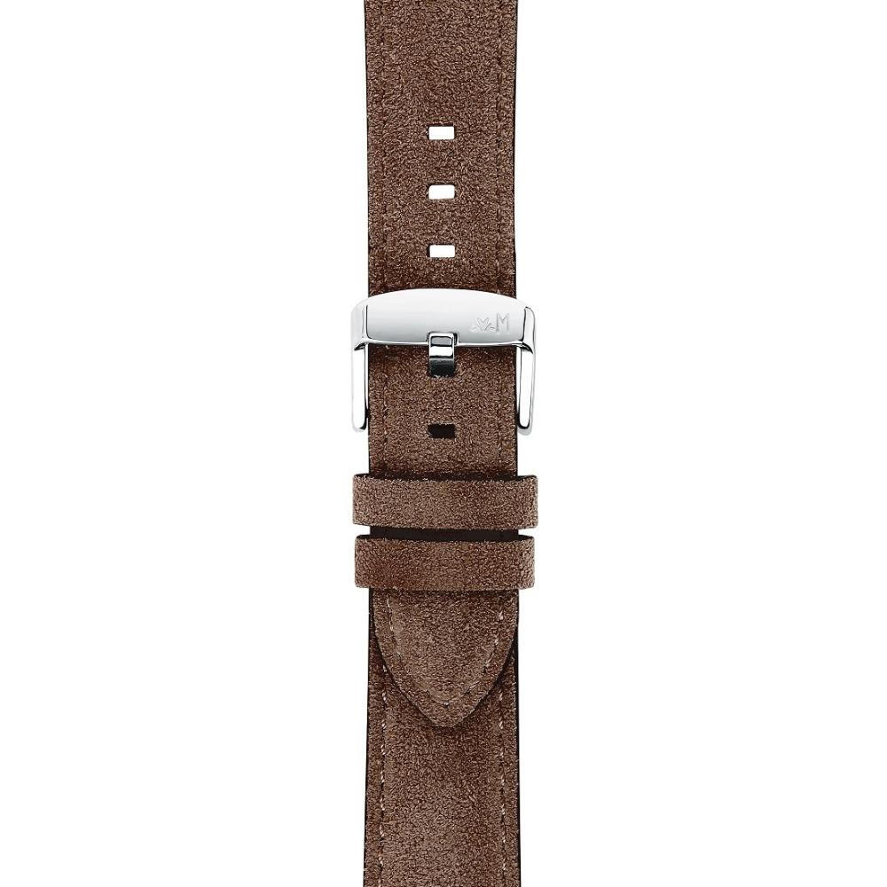 MORELLATO Schumann Hand Made Watch Strap 18-16mm Brown Extra Soft Suede Calf Leather A01X5805D92034CR18