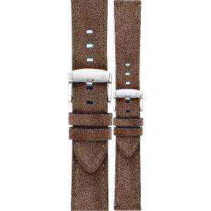 MORELLATO Schumann Hand Made Watch Strap 24-22mm Brown Extra Soft Suede Calf Leather A01X5805D92034CR24 - 40909