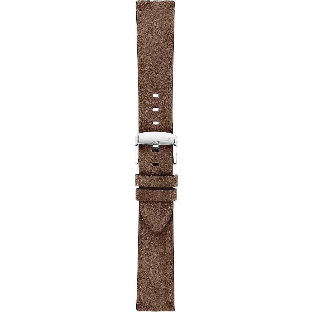 MORELLATO Schumann Hand Made Watch Strap 22-20mm Brown Extra Soft Suede Calf Leather A01X5805D92034CR22