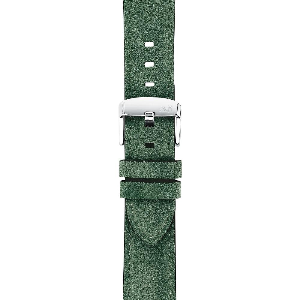 MORELLATO Schumann Hand Made Watch Strap 24-22mm Green Extra Soft Suede Calf Leather A01X5805D92073CR24 - 2