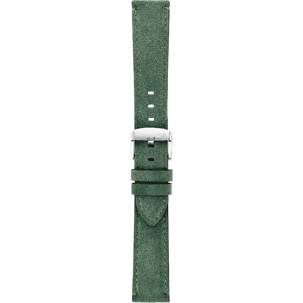 MORELLATO Schumann Hand Made Watch Strap 24-22mm Green Extra Soft Suede Calf Leather A01X5805D92073CR24