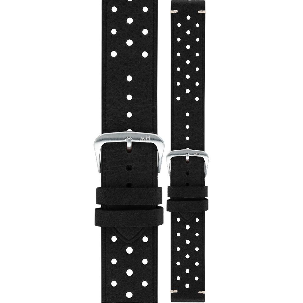 MORELLATO Brahms Hand Made Watch Strap 20-18mm Black Extra Soft Synthetic A01X5807B71019ST18