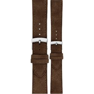 MORELLATO Timo Green Collection Watch Strap 18-16mm Brown Recycled Strap Silver Hardware A01X5964E12032CR18 - 45005