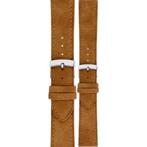 MORELLATO Timo Green Collection Watch Strap 18-16mm Light Brown Recycled Strap Silver Hardware A01X5964E12036CR18 - 45017