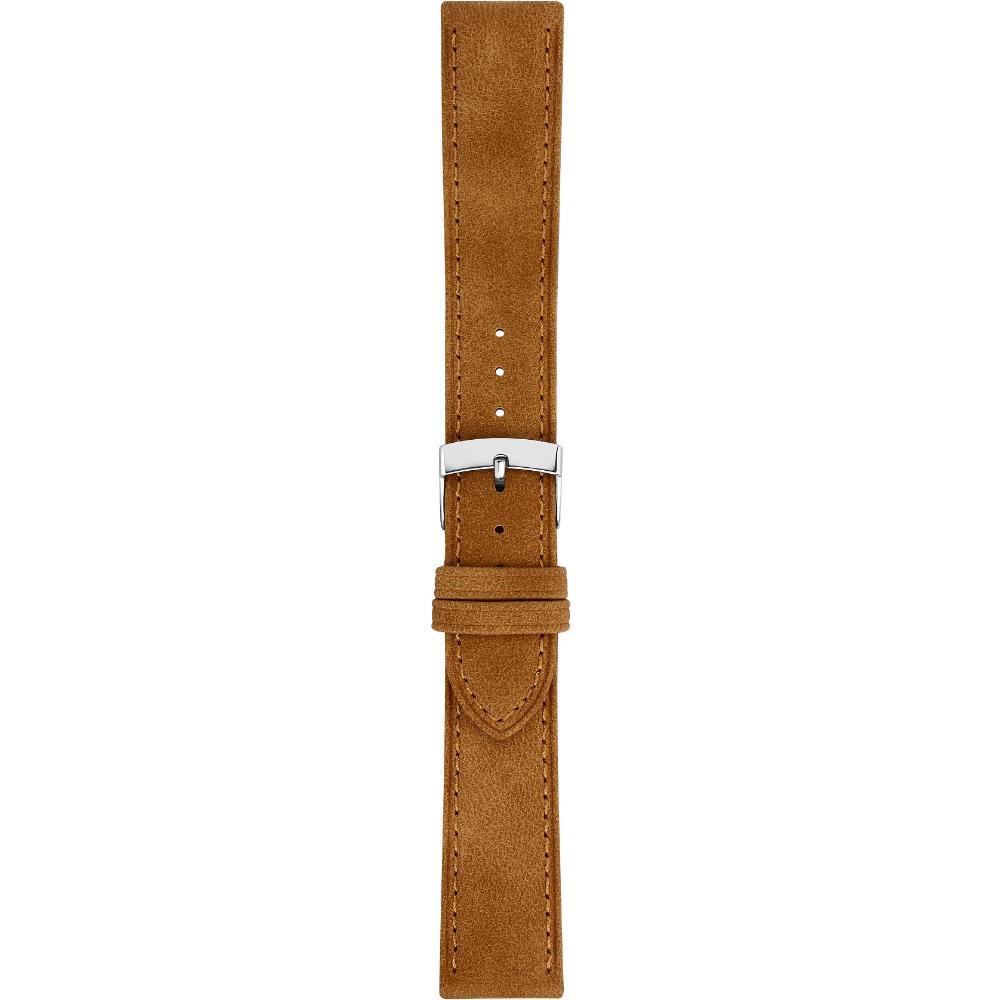 MORELLATO Timo Green Collection Watch Strap 20-18mm Light Brown Recycled Strap Silver Hardware A01X5964E12036CR20