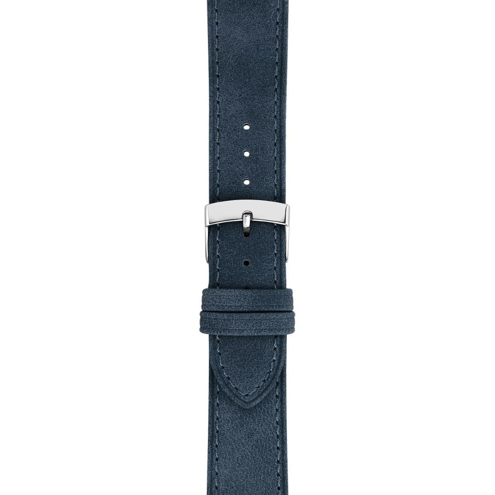 MORELLATO Timo Green Collection Watch Strap 20-18mm Blue Recycled Strap Silver Hardware A01X5964E12062CR20