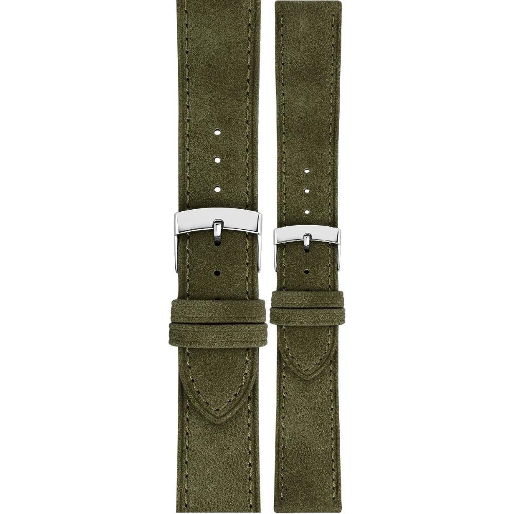 MORELLATO Timo Green Collection Watch Strap 22-20mm Green Recycled Strap Silver Hardware A01X5964E12073CR22