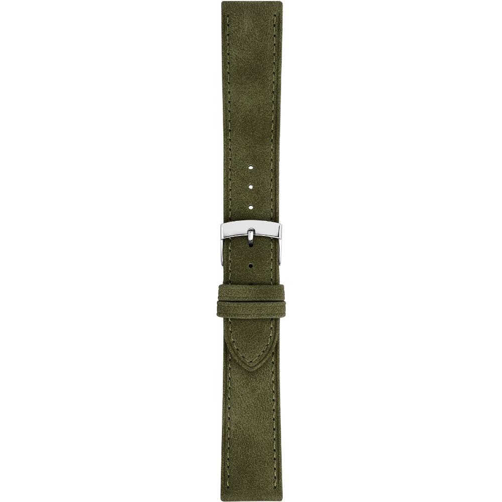 MORELLATO Timo Green Collection Watch Strap 18-16mm Green Recycled Strap Silver Hardware A01X5964E12073CR18