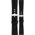 MORELLATO San Remo Sport Water Resistant Watch Strap 24-20mm Black Technical Leather Strap Silver Hardware A01X5967432019CR24 - 0