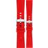 MORELLATO San Remo Sport Water Resistant Watch Strap 20-18mm Red Technical Leather Strap Silver Hardware A01X5967432083CR20 - 0