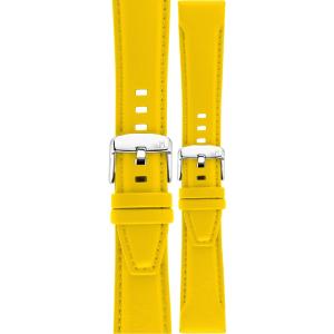 MORELLATO San Remo Sport Water Resistant Watch Strap 20-18mm Yellow Technical Leather Strap Silver Hardware A01X5967432097CR20 - 45093