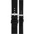 MORELLATO Viareggio Sport Water Resistant Watch Strap 20-20mm Black Recycled Strap Silver Hardware A01X5969E13019CR20 - 0