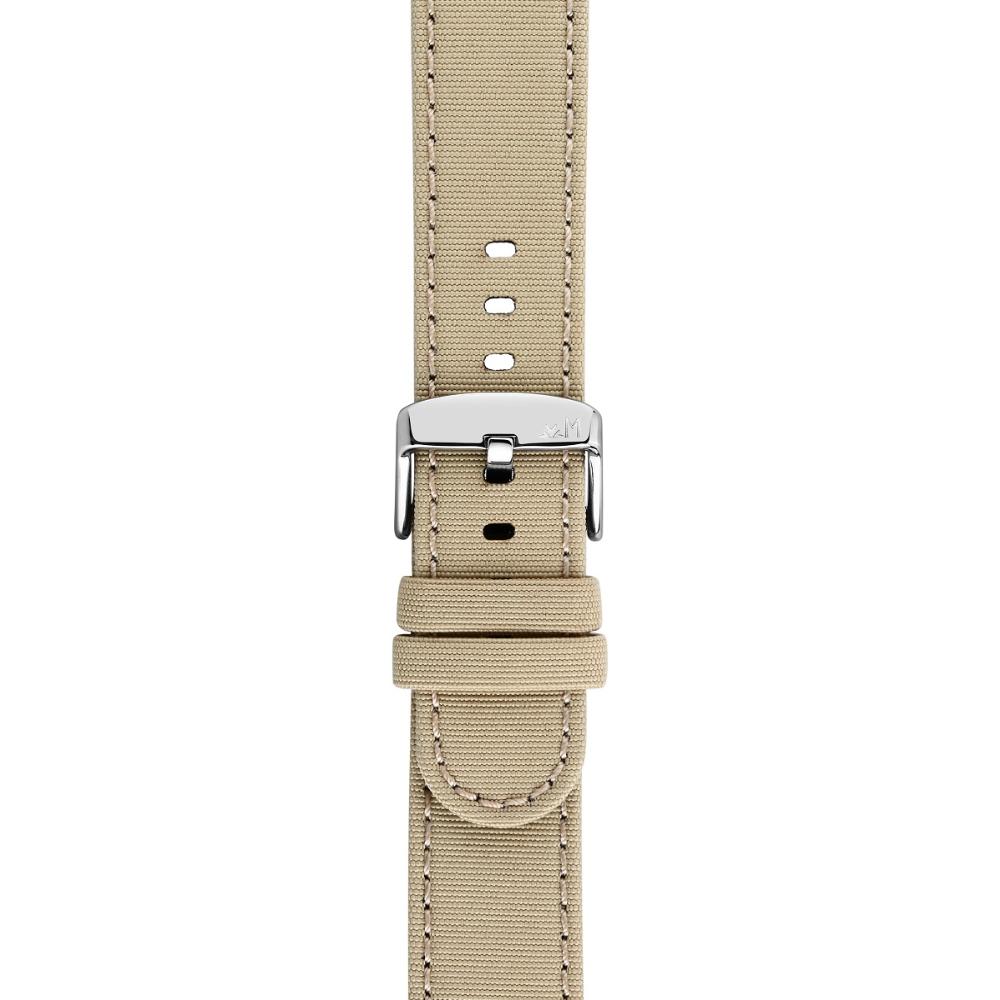 MORELLATO Viareggio Sport Water Resistant Watch Strap 18-18mm Beige Recycled Strap Silver Hardware A01X5969E13026CR18