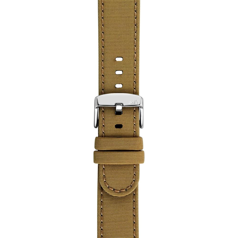 MORELLATO Viareggio Sport Water Resistant Watch Strap 18-18mm Light Brown Recycled Strap Silver Hardware A01X5969E13036CR18