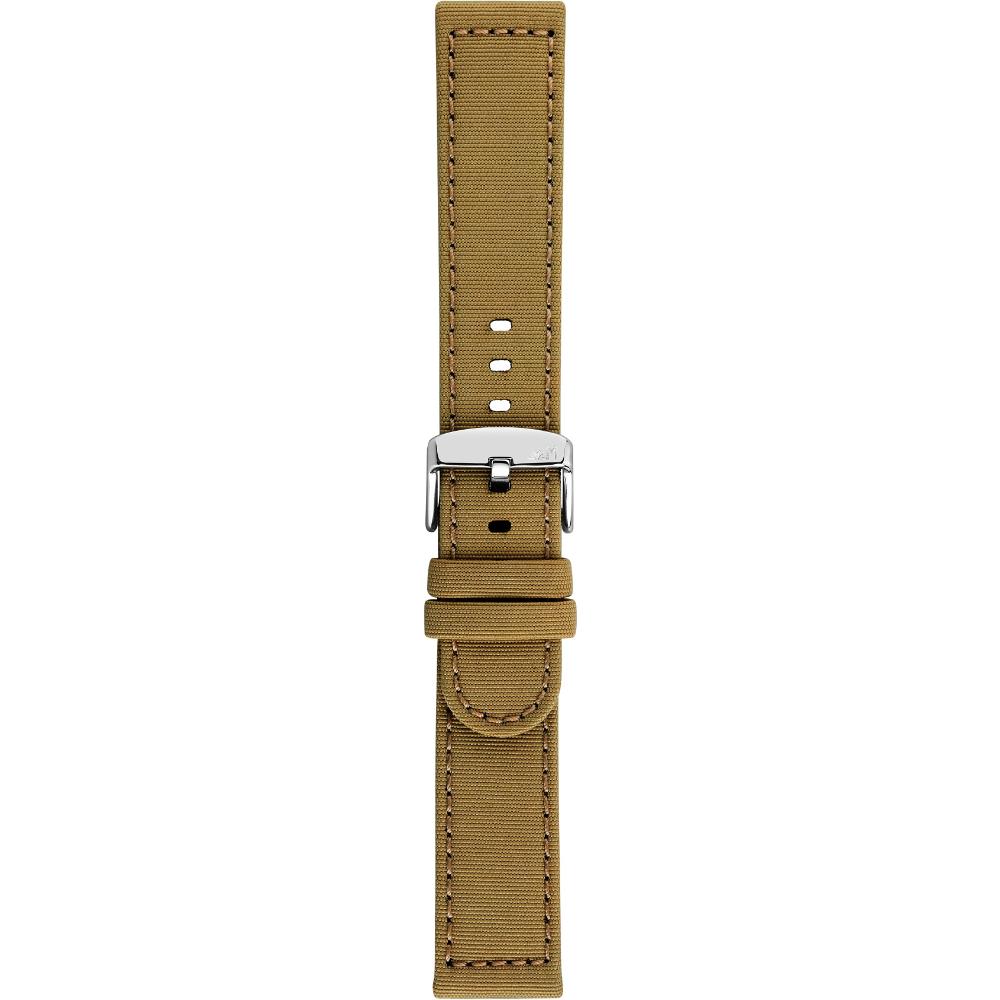 MORELLATO Viareggio Sport Water Resistant Watch Strap 18-18mm Light Brown Recycled Strap Silver Hardware A01X5969E13036CR18