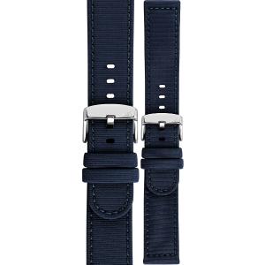 MORELLATO Viareggio Sport Water Resistant Watch Strap 18-18mm Blue Recycled Strap Silver Hardware A01X5969E13064CR18 - 44945