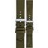 MORELLATO Viareggio Sport Water Resistant Watch Strap 22-22mm Olive Green Recycled Strap Silver Hardware A01X5969E13073CR22 - 0