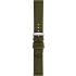 MORELLATO Viareggio Sport Water Resistant Watch Strap 22-22mm Olive Green Recycled Strap Silver Hardware A01X5969E13073CR22 - 2