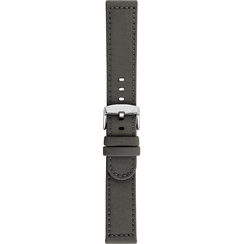 MORELLATO Viareggio Sport Water Resistant Watch Strap 22-22mm Grey Recycled Strap Silver Hardware A01X5969E13092CR22