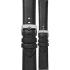 MORELLATO Croquet Water Resistant Watch Strap 20-18mm Black Nappa Leather Silver Hardware A01X5976C03019CR20 - 0