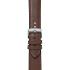 MORELLATO Croquet Water Resistant Watch Strap 22-20mm Brown Nappa Leather Silver Hardware A01X5976C03034CR22 - 1