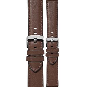 MORELLATO Croquet Water Resistant Watch Strap 22-20mm Brown Nappa Leather Silver Hardware A01X5976C03034CR22 - 56380