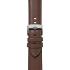MORELLATO Croquet Water Resistant Watch Strap 20-18mm Brown Nappa Leather Silver Hardware A01X5976C03034CR20 - 1