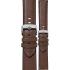 MORELLATO Croquet Water Resistant Watch Strap 20-18mm Brown Nappa Leather Silver Hardware A01X5976C03034CR20 - 0