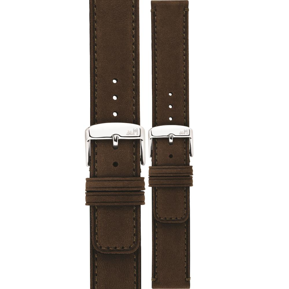 MORELLATO Coubert Hand Made Watch Strap 18-18mm Brown Extra Soft Nabuck Calf Leather A01X6021C38032CR18