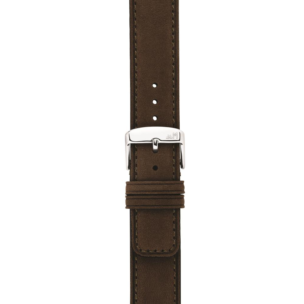 MORELLATO Coubert Hand Made Watch Strap 20-20mm Brown Extra Soft Nabuck Calf Leather A01X6021C38032CR20