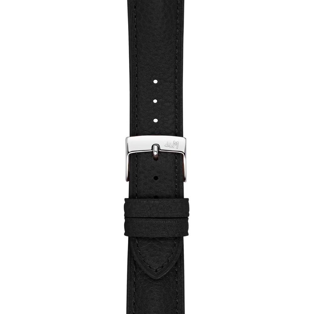MORELLATO Hornet Watch Strap 18-16mm Black Leather Silver Hardware A01X6078E31019CR18