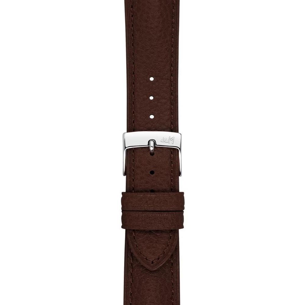 MORELLATO Hornet Watch Strap 18-16mm Brown Leather Silver Hardware A01X6078E31034CR18