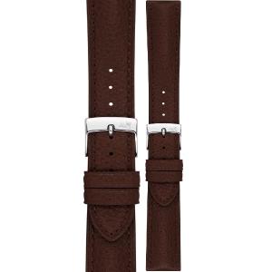 MORELLATO Hornet Watch Strap 18-16mm Brown Leather Silver Hardware A01X6078E31034CR18 - 59284