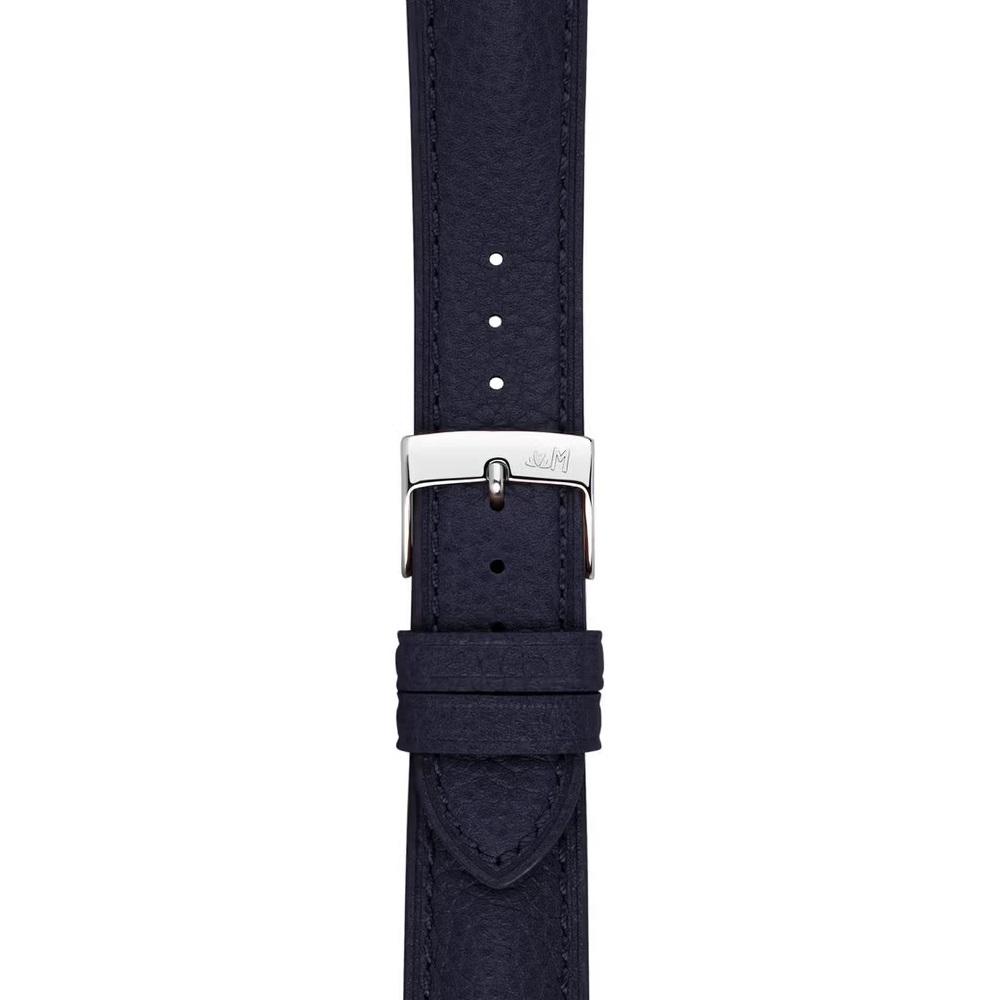MORELLATO Hornet Watch Strap 20-18mm Blue Leather Silver Hardware A01X6078E31064CR20