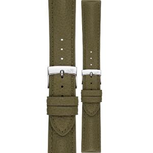 MORELLATO Hornet Watch Strap 18-16mm Olive Green Leather Silver Hardware A01X6078E31078CR18 - 59324