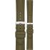 MORELLATO Hornet Watch Strap 18-16mm Olive Green Leather Silver Hardware A01X6078E31078CR18 - 0
