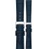 MORELLATO Bolle Watch Strap 19-16mm Blue Calf Alligator Grain Leather Silver Buckle A01X6079480061CR19 - 0