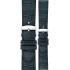 MORELLATO Ustica Water Resistant Watch Strap 24-20mm Blue Calf Leather with Alligator Grain Silver Buckle A01X6081E32062CR24 - 0