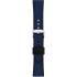 MORELLATO Stintino Water Resistant Watch Strap 22-20mm Black Rubber & Blue Fabric Silver Buckle A01X6082E35064CR22 - 2