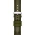 MORELLATO Stintino Water Resistant Watch Strap 22-20mm Olive Green Rubber & Fabric Silver Buckle A01X6082E35073CR22 - 1