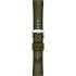 MORELLATO Stintino Water Resistant Watch Strap 22-20mm Olive Green Rubber & Fabric Silver Buckle A01X6082E35073CR22 - 2