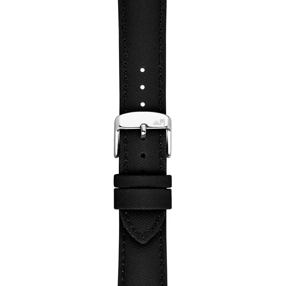 MORELLATO Ponza Water Resistant Watch Strap 22-20mm Black Recycled Fabric Silver Buckle A01X6083E36019CR22