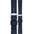 MORELLATO Ponza Water Resistant Watch Strap 18-16mm Navy Blue Recycled Fabric Silver Buckle A01X6083E36062CR18 - 0