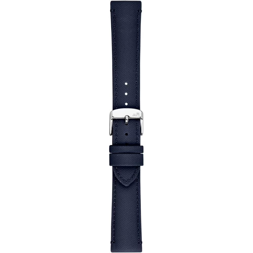 MORELLATO Ponza Water Resistant Watch Strap 18-16mm Navy Blue Recycled Fabric Silver Buckle A01X6083E36062CR18