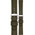 MORELLATO Ponza Water Resistant Watch Strap 18-16mm Olive Green Recycled Fabric Silver Buckle A01X6083E36073CR18 - 0